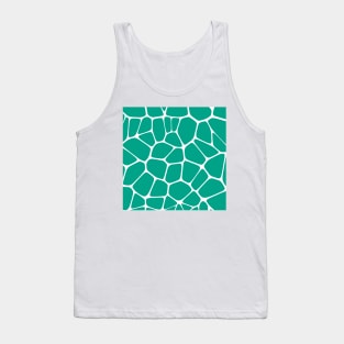 Green Turquoise Abstract Stone Art Tank Top